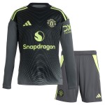 Günstige Fußballtrikots Manchester United Torwart Kinder Heimtrikot 2025-26 Langarm